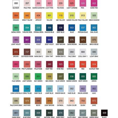 呉竹 マーカーペン ZIG アート＆グラフィックツイン 80色+ブレンダー