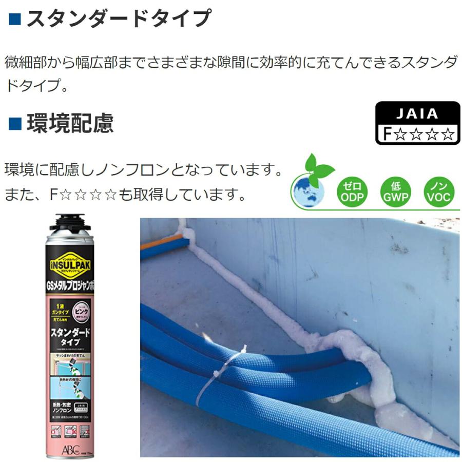 ウレタンフォームガン インサルパック 発泡ウレタンフォーム GSメタル
