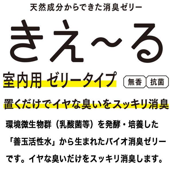 きえ〜る Hシリーズ 室内用 ゼリータイプ 無香 詰替 480g 環境大善 天然成分からできた消臭ゼリー 抗菌 きえーる 消臭剤｜e-daiku｜02