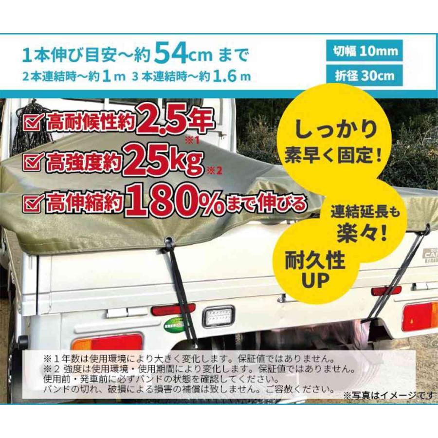 高耐候 トラックシート用EPDMバンド 切幅10mm×折径30cm 12本 シンセイ
