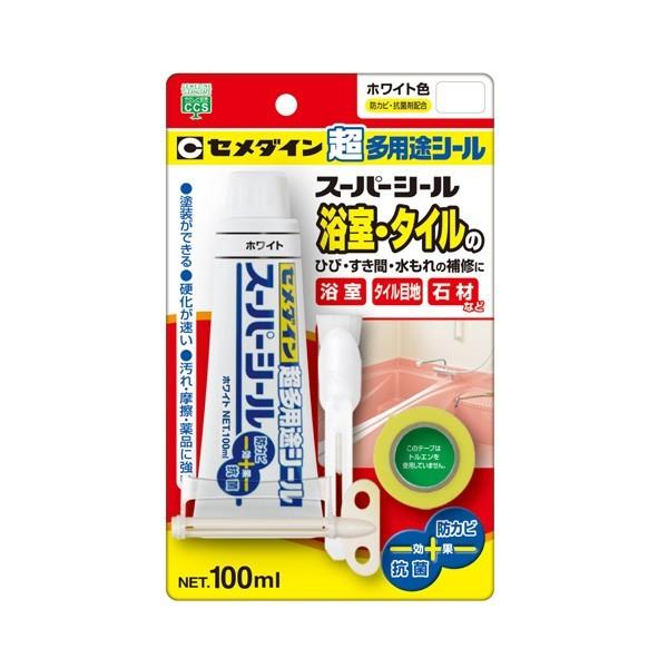 宅配 スーパーシール セメダイン ホワイト ケース販売 ×60個 100ml SX-006 コーキング剤、ガン 宅配 スーパーシール セメダイン ホワイト ケース販売 ×60個 100ml SX-006 コーキング剤、ガン