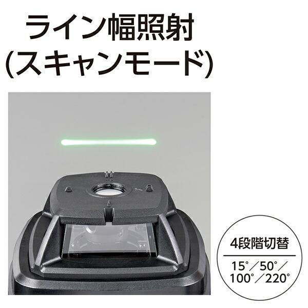 シンワ レーザー墨出し器 スピニングレーザー HV-3 グリーン 受光器付