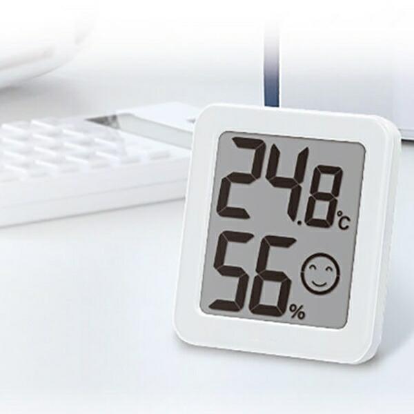 温度計 デジタル温湿度計 環境チェッカー ミニ ホワイト 73244 シンワ