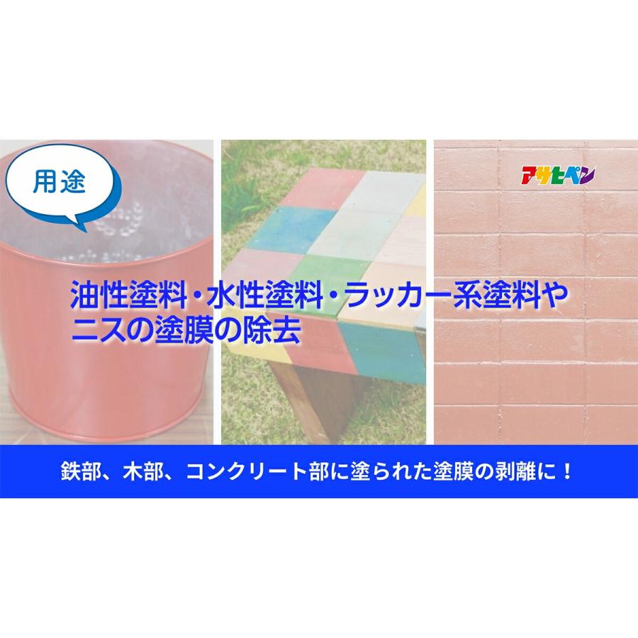 水性塗料はがし液 100ml アサヒペン 油性塗料・水性塗料・ラッカー系塗料やニスの塗膜の除去｜e-daiku｜08