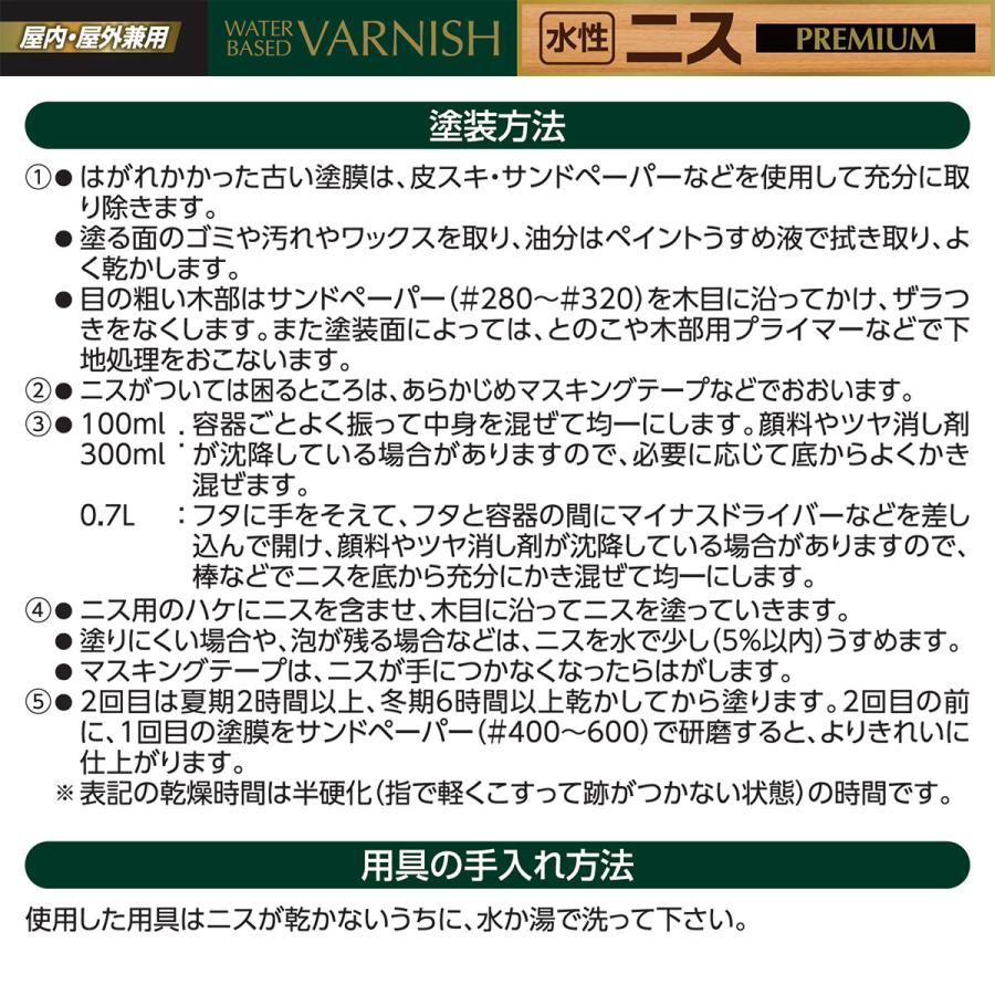 アサヒペン 【数量限定 ニス用ハケ1本プレゼント】水性ニス PREMIUM