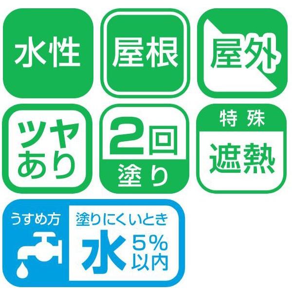 アサヒペン 遮熱塗料 水性屋根用遮熱塗料 10L アイリッシュ