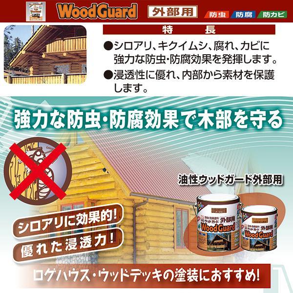 アサヒペン 塗料 油性ウッドガード 外部用 14L クリア ペンキ 油性