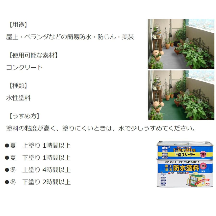 ニッペホームオンライン 防水塗料 水性屋上防水塗料セット 8.5kg