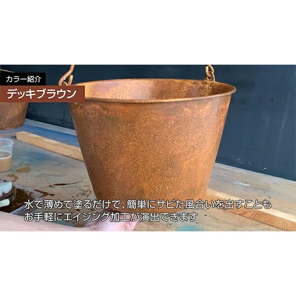 ニッペホームオンライン 塗料 STYLE ZAKUZAKU 1kg デッキブラウン