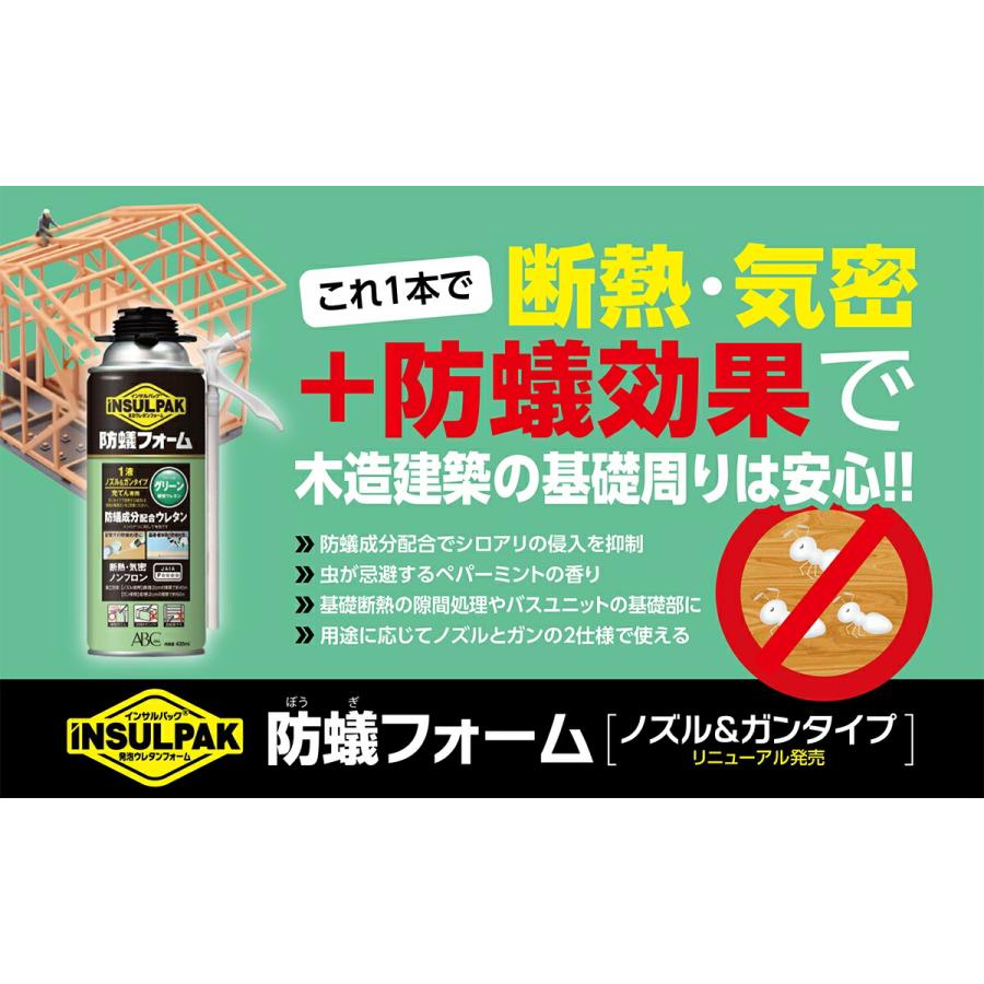 発泡ウレタンスプレー インサルパック 防蟻フォーム グリーン 発泡ウレタンスプレー インサルパック 防蟻フォーム グリーン