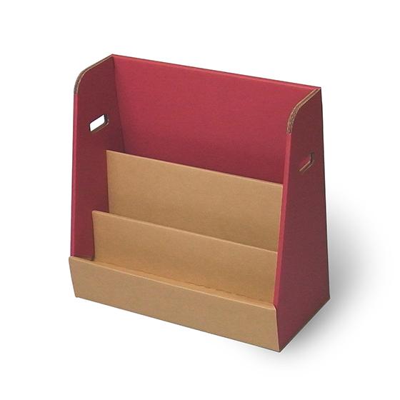 すまいるキッズ絵本ラック　段ボール プレゼント 誕生日 おうち時間 日本製 子供用 こども 絵本 本棚 |  | 01