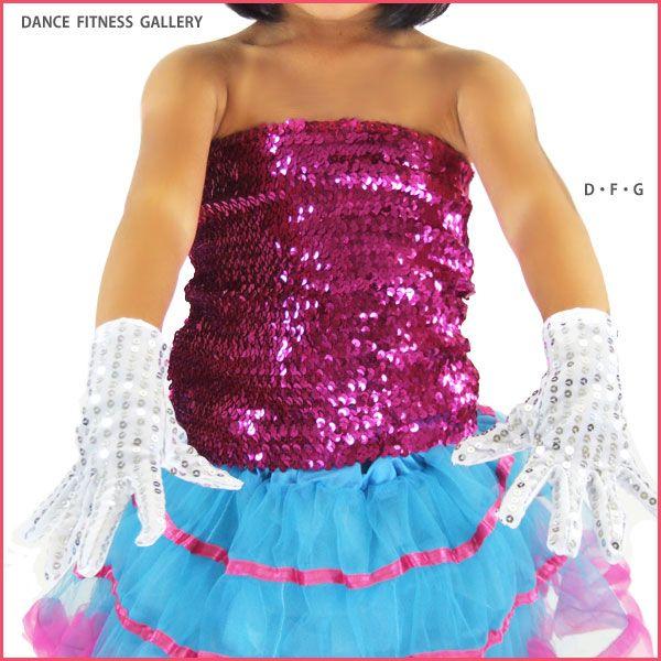 キッズ スパンコール衣装 MJ スパンコール グローブ 両手用 ヒップ