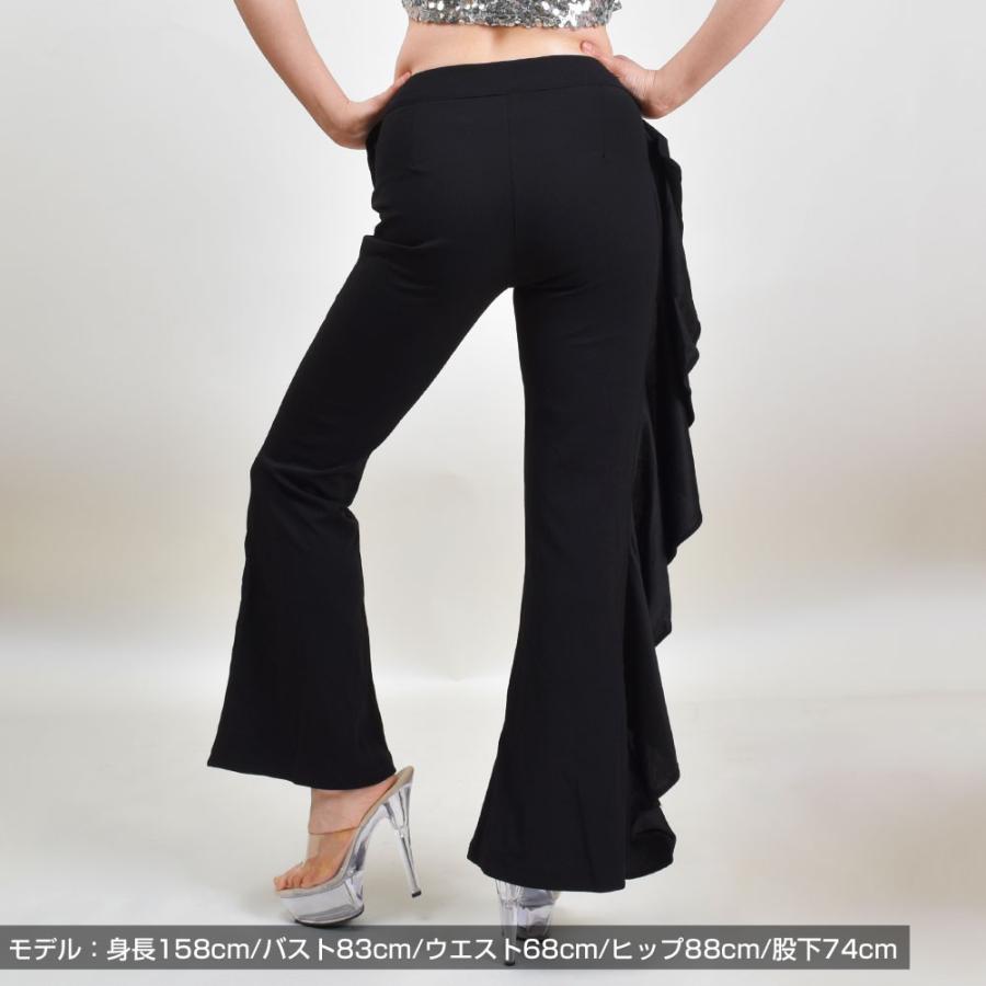 フリルパンツ ロングパンツ ブーツカット 美脚パンツ ズボン ダンスパンツ レッスン着 無地 レディース 伸縮素材 股上普通 横ファスナー Dk Pn E ベリーダンス衣装社交ダンス衣装 通販 Yahoo ショッピング