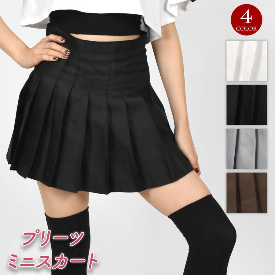 プリーツスカート ミニスカート ミニプリーツ インナーパンツ付き