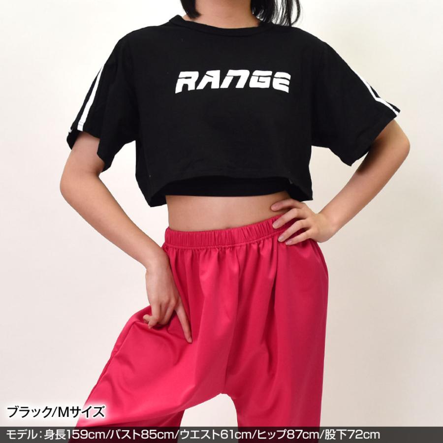 ダンス衣装 ショート丈tシャツ トップス カットソー クロップド丈