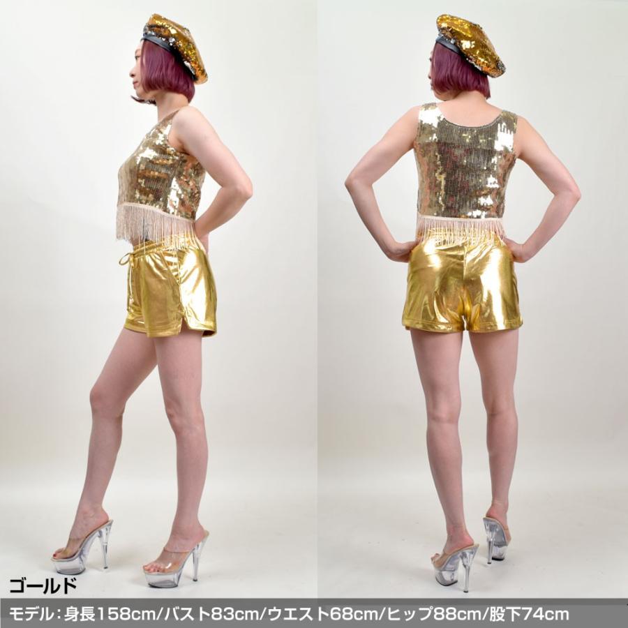 ダンス衣装 トップス フリンジ ショート丈 インナー タンク