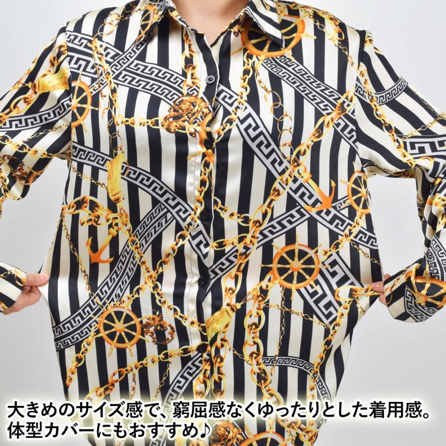 ダンス衣装 シフォンシャツ ブラウス 総柄 スカーフ柄 ワイシャツ 柄シャツ レトロ 襟付き レディース ストレッチ素材 長袖 Yシャツ ロング丈 ボタン Dj Tp E ベリーダンス衣装社交ダンス衣装 通販 Yahoo ショッピング