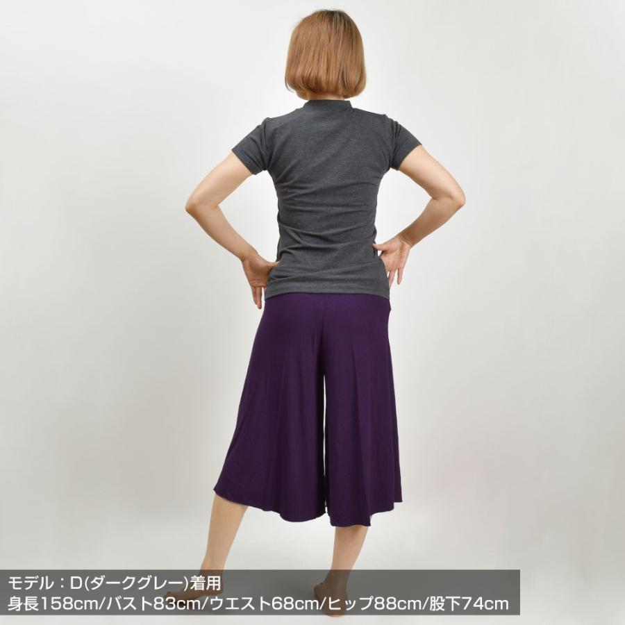 ダンス 衣装 トップス ハイネックTシャツ カットソー ベーシック