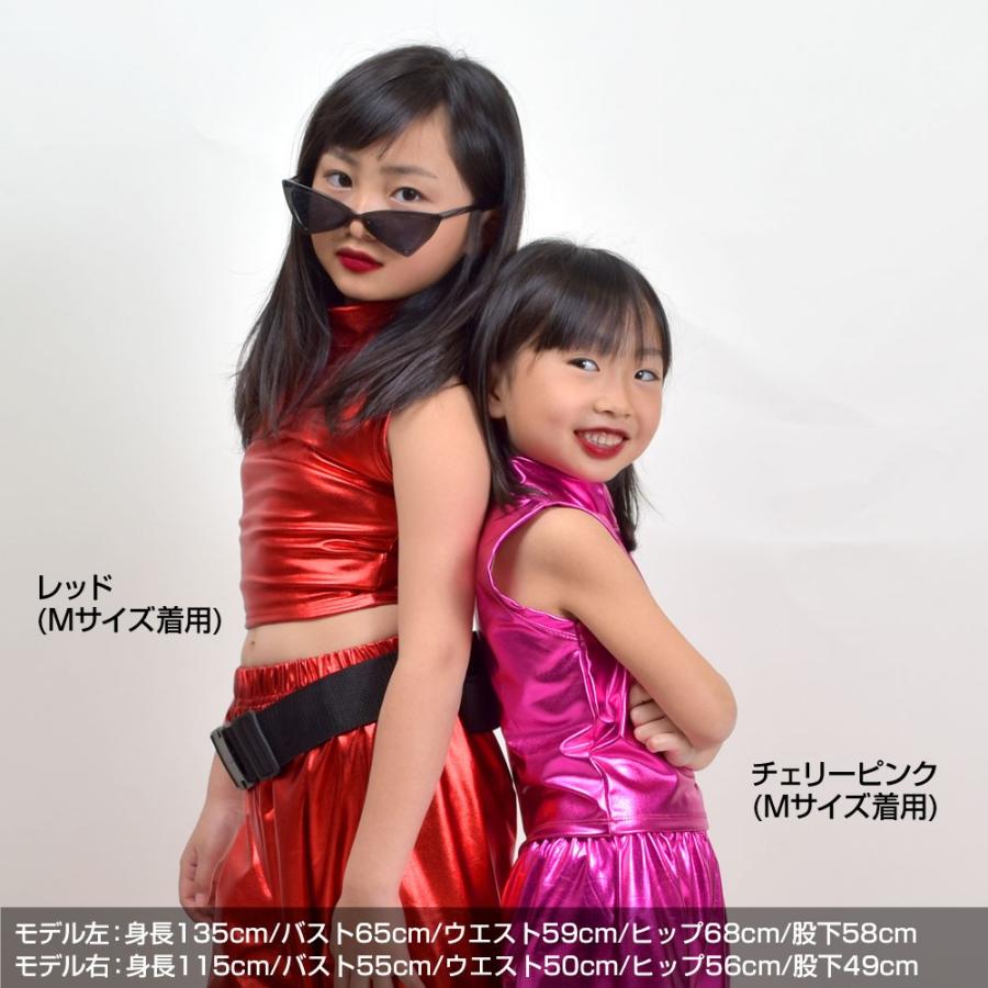 ヒップホップ衣装 トップス メタリック Tシャツ タンクトップ へそ出し