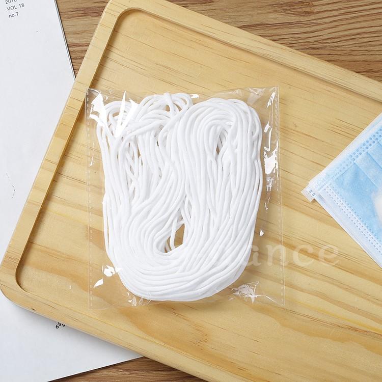 マスク用ゴム紐　即納 約3MM×10M*3袋30Mで380円 在庫処分 ふんわりやわらかタイプ マスクゴム 白 マスク用ゴム 手作りマスク ハンドメイド手作り 手芸用品 |  | 04