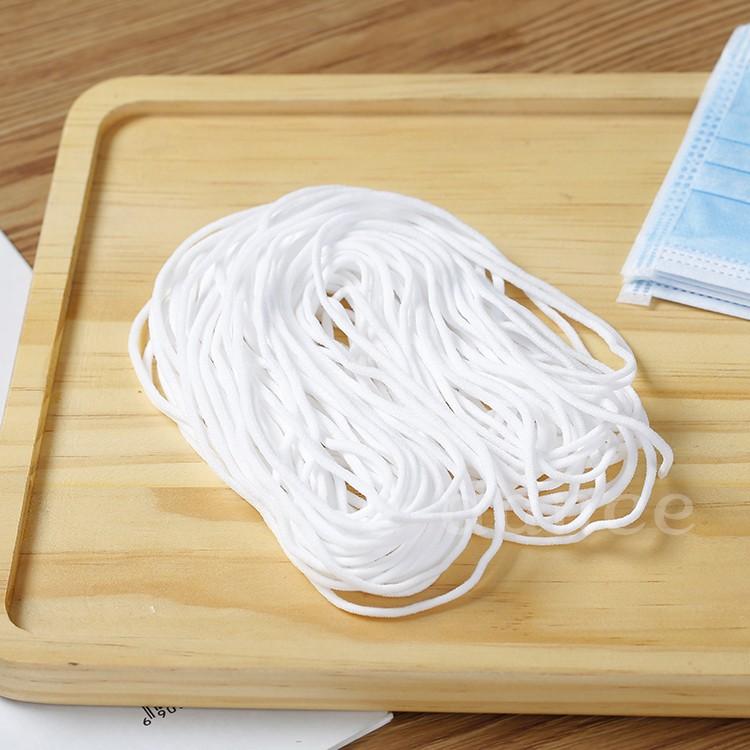 マスク用ゴム紐　即納 約3MM×10M*3袋30Mで380円 在庫処分 ふんわりやわらかタイプ マスクゴム 白 マスク用ゴム 手作りマスク ハンドメイド手作り 手芸用品 |  | 05