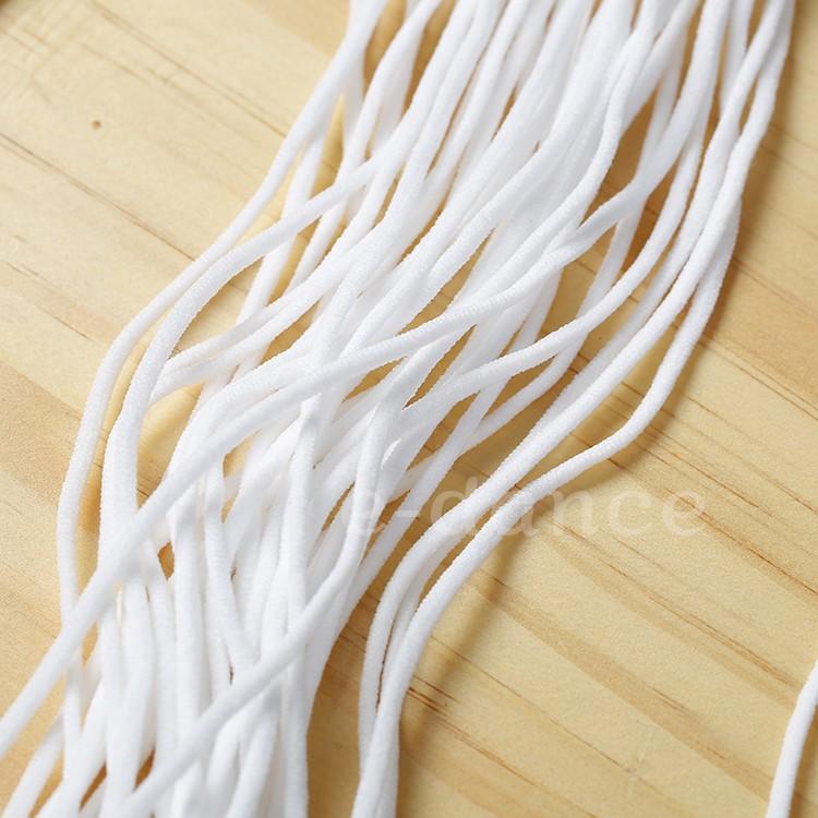 マスク用ゴム紐　即納 約3MM×10M*3袋30Mで380円 在庫処分 ふんわりやわらかタイプ マスクゴム 白 マスク用ゴム 手作りマスク ハンドメイド手作り 手芸用品 |  | 07