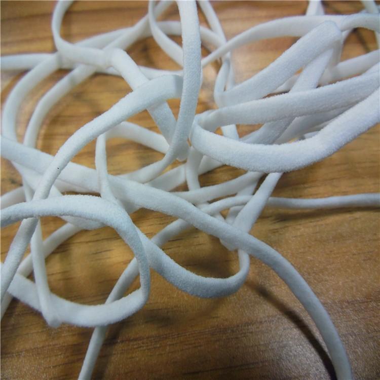 マスク用ゴム紐 楕円 約4MM×15Mカット ふんわりやわらかタイプ 白 ホワイト 手作りマスク ハンドメイド マスク用ゴム 平ゴムタイプ  ひも |  | 01