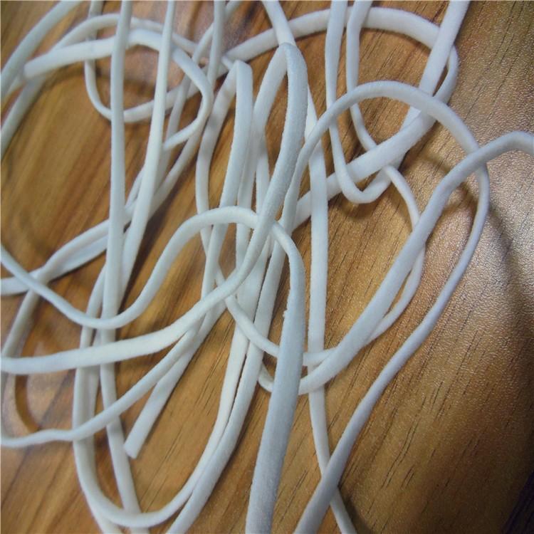 マスク用ゴム紐 楕円 約4MM×15Mカット ふんわりやわらかタイプ 白 ホワイト 手作りマスク ハンドメイド マスク用ゴム 平ゴムタイプ  ひも |  | 02