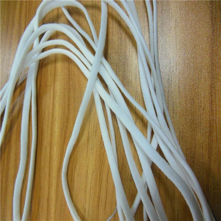 マスク用ゴム紐 楕円 約4MM×15Mカット ふんわりやわらかタイプ 白 ホワイト 手作りマスク ハンドメイド マスク用ゴム 平ゴムタイプ  ひも |  | 03