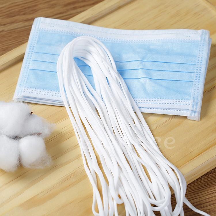 マスク用ゴム紐 楕円 約4MM×15Mカット ふんわりやわらかタイプ 白 ホワイト 手作りマスク ハンドメイド マスク用ゴム 平ゴムタイプ  ひも |  | 09