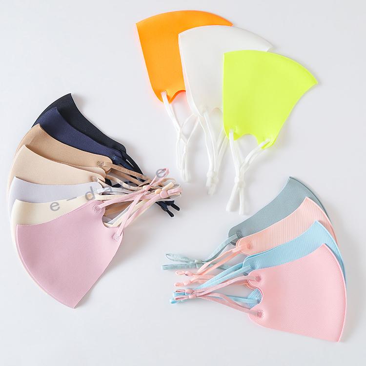 マスク 接触冷感 新色追加 S〜L 4枚セット 洗えるマスク 布 洗える 飛沫 花粉対策 大人用 男女兼用 立体  ひんやり マスク 涼しいマスク |  | 13