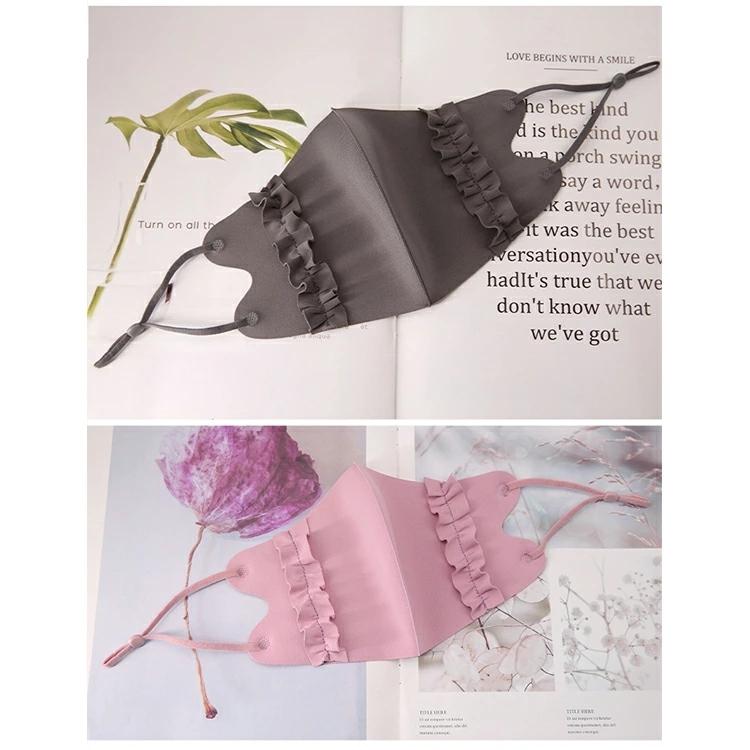 フリルマスク登場  uvカット マスク接触冷感 マスク 4枚セット 送料無料 マスク 夏 マスク 涼しい 子供用 マスク 冷感 マスク 血色マスク 女の子 男の子 |  | 09