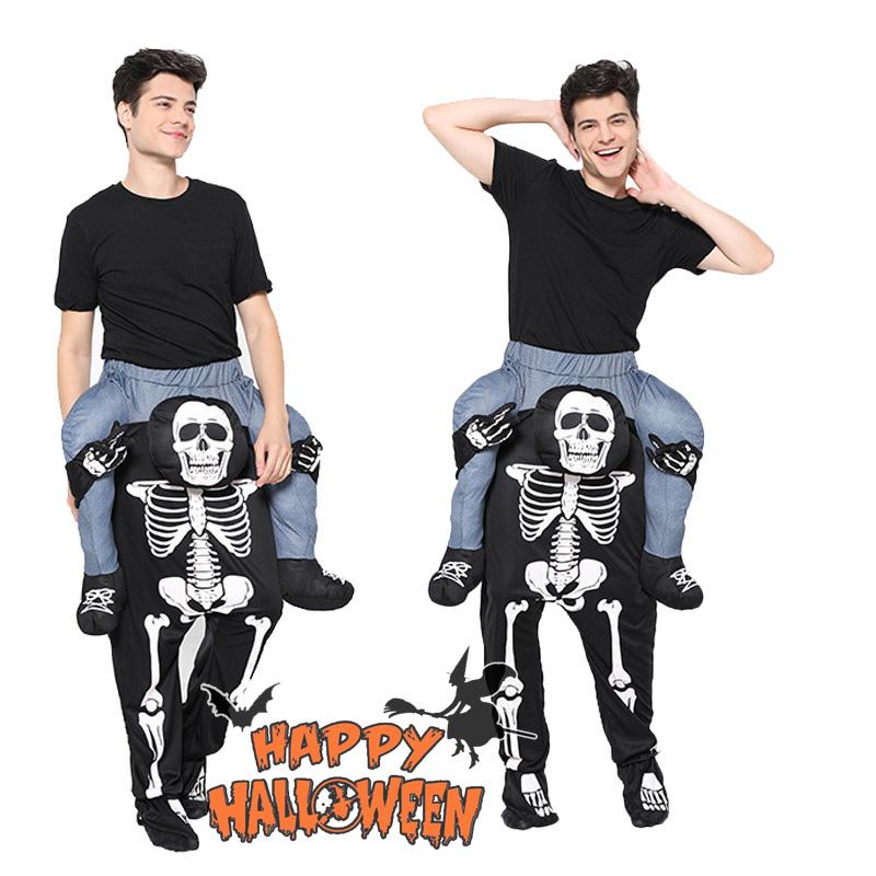 Men's ハロウィン 衣装 男海賊 骨 ホラー  骸骨 どくろ  男性用 メンズ用  ハロウィーン 王様ハロウィン衣装 コスプレ衣装 コスチューム | 