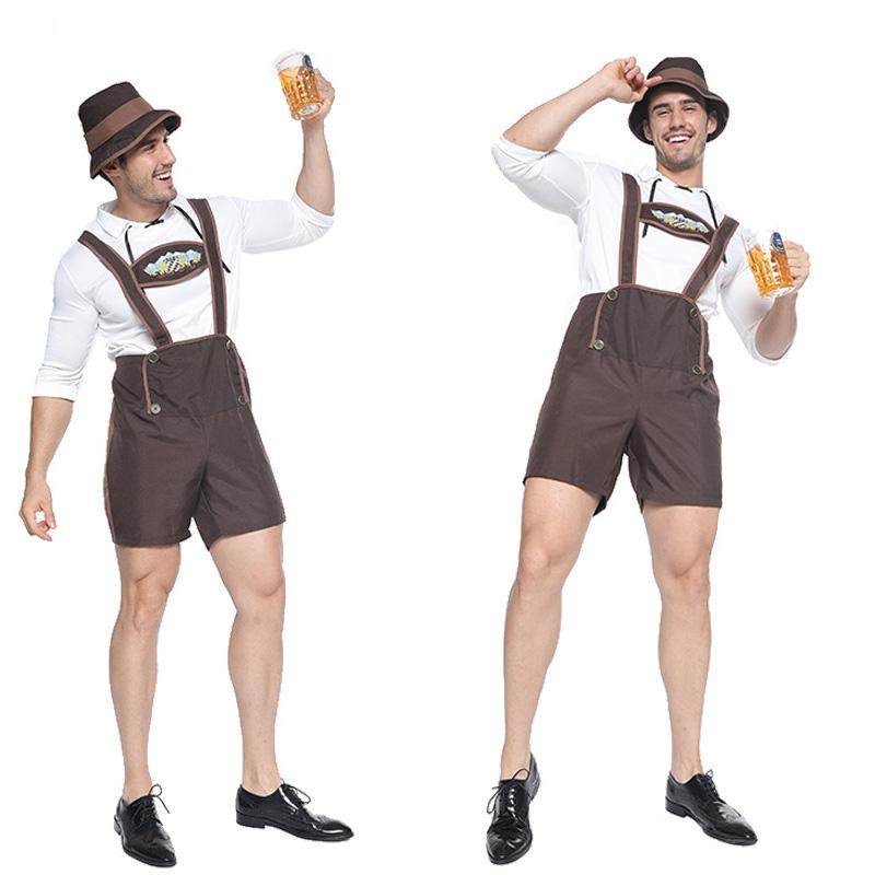 M〜XL Men's  ビール祭り ハロウィン 衣装 農場  男性用 メンズ用  ハロウィーン 王様ハロウィン衣装  コスプレ 牧場  コスチューム |  | 02