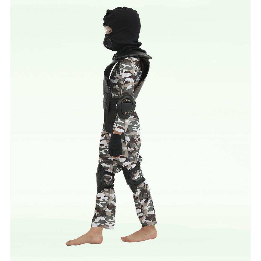 子供ハロウィン衣装子供 男の子 女の子 迷彩服 忍者 スパイ しのび  ハロウィン 衣装 戦闘服  キッズ ハロウィン衣装 幼稚園ハロウィン衣装 最新ハロウィン衣装 |  | 05