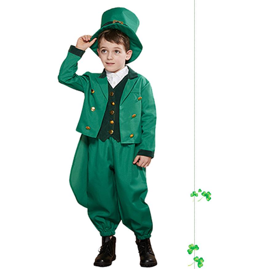 子供ハロウィン衣装子供 男の子 女の子 緑 セントパトリックスデーに変身 ハロウィン 衣装 キッズ ハロウィン衣装 幼稚園ハロウィン衣装 最新ハロウィン衣装 | 