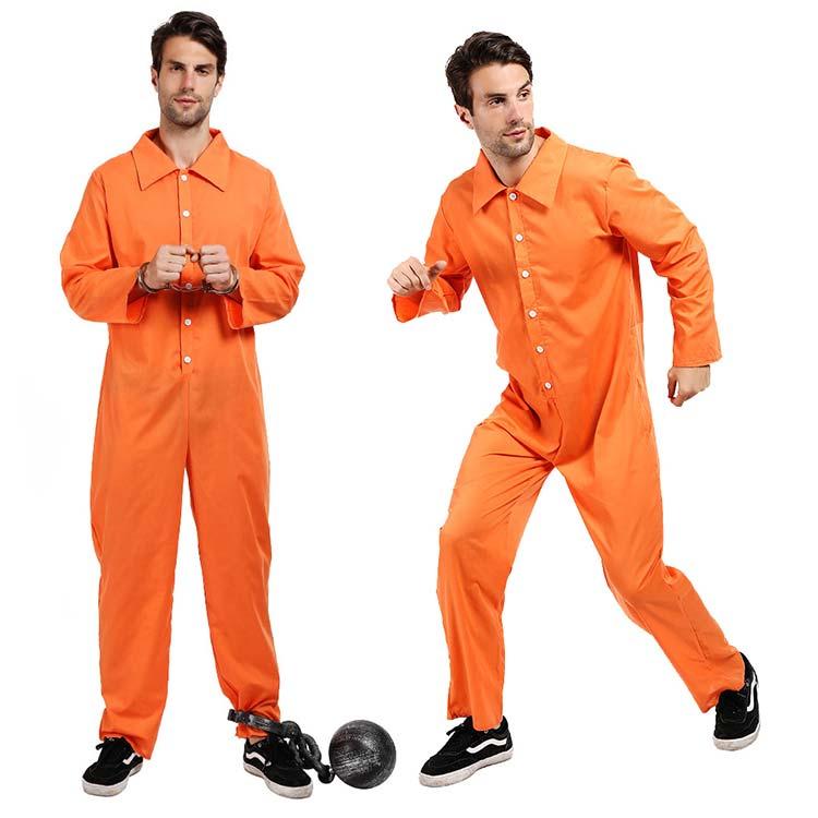 送料無料 囚人服  監獄犯人 ハロウィン 衣装 Men's  男性用 メンズ用 ハロウィーン 王様ハロウィン衣装 コスプレ コスチューム COSPLAY仮装 変装 | 