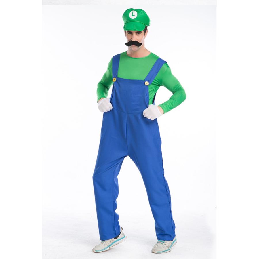 コスプレ マリオ ルイージ ハロウィン 仮装 コスチューム 制服