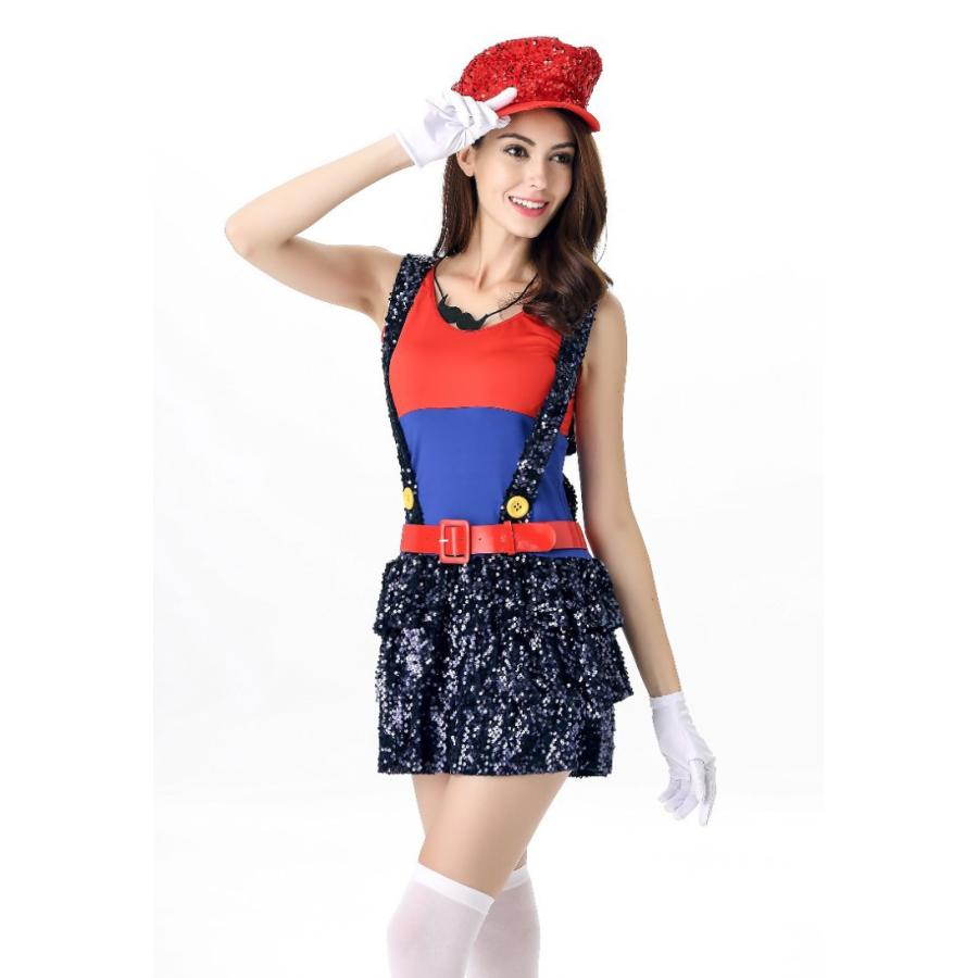 コスプレ マリオ ルイージ レディース ハロウィン 仮装 コスチューム 制服 クリスマス イベント ディズニー セットレディース 大人 衣装 |  | 03
