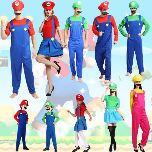 コスプレ マリオ ルイージ ハロウィン 仮装 コスチューム 制服 クリスマス イベント レディース 大人 衣装（Yahoo!・e-dance）