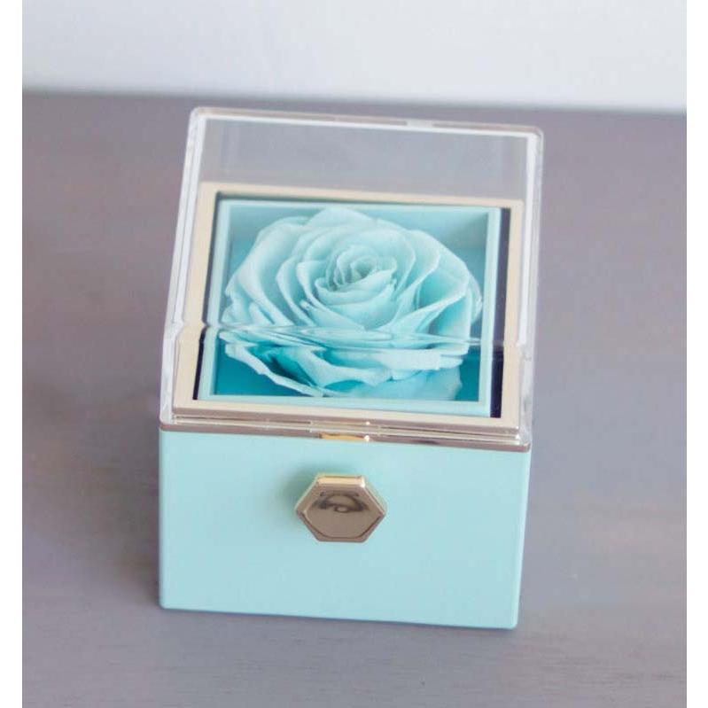 送料無料 プリザーブドフラワー ジュエリーボックス ブリザード
