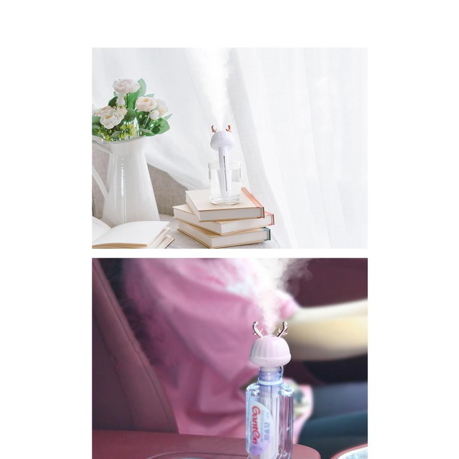 送料無料 USB給電式 インテリア  加湿器 卓上加湿器 USB 小型 静音  大容量 ミストボックス USB加湿器 卓上 オフィス 車載 コードレス 携帯加湿器 |  | 02