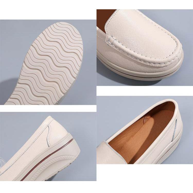 スニーカー 厚底スニーカー 5cm レザー 上品 厚底シューズ ローファー