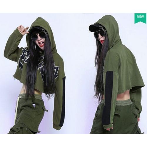 パーカー 長袖 ジャズダンス レディース ファッション ストリートダンス お買い得 ダンス衣装 ボリュームたっぷり 派手 最大10 Offクーポン