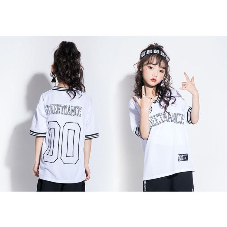 在庫限り キッズ 子供服 Tシャツ 半袖 ジュニア ダンス 衣装 ヒップホップ ジャズダンス ガールズ ボーイズ Materialworldblog Com