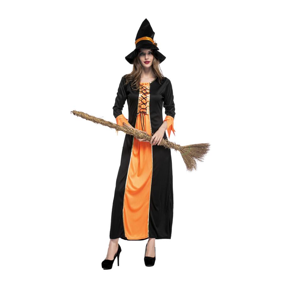 大きいサイズM〜XL ハロウィン衣装 大人用 女性用 ドレス  witch 巫女 ウィッチガール  ハロウィン 衣装 仮装 コスプレ  レディース  イベント ハロウィーン |  | 02