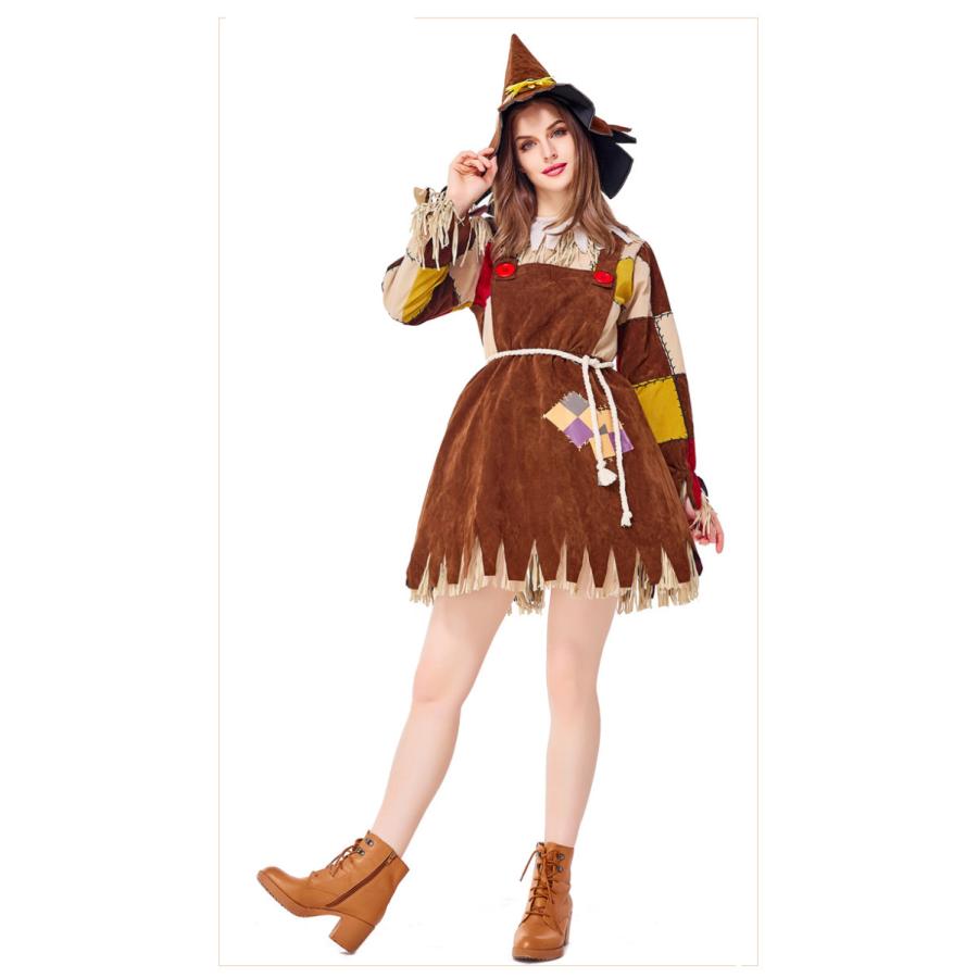 大きいサイズS〜XL 大人用  ハロウィン衣装 女性用 アリス  案山子 かかし  ハロウィン 衣装 仮装 コスプレ レディース ガールズ ハロウィーン  コスチューム |  | 03