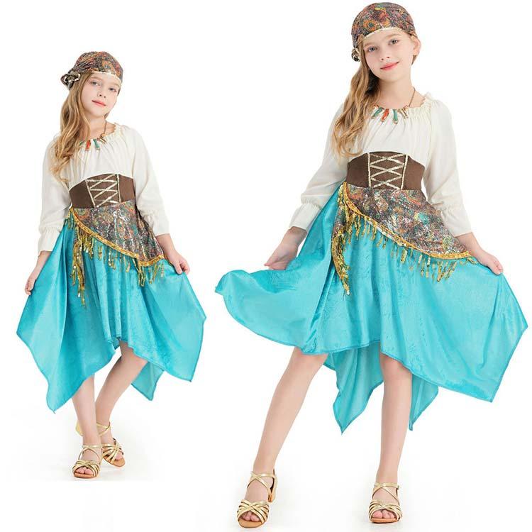 送料無料 ハロウィン衣装 子供用 ジプシー ジプシーダンス 男の子