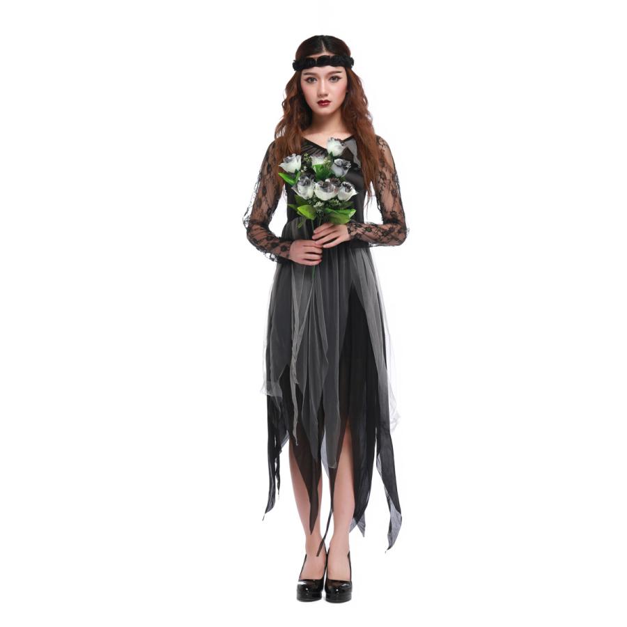 ハロウィン衣装 大人用 女性用 ドレス  ゾンビの花嫁 ウィッチガール  ハロウィン 衣装 仮装 コスプレ  レディース  イベント ハロウィーン  学園祭 文化祭 |  | 01