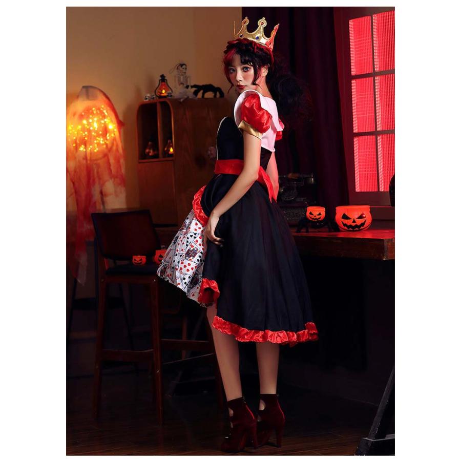 大人用 女性用 ハロウィン衣装 ハートの女王 ハロウィン 衣装 仮装 コスプレ衣装 レディース イベント ガールズ ハロウィーン衣装 送料無料 |  | 02
